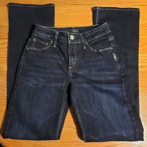 Silver Avery Slim Bootcut Jeans